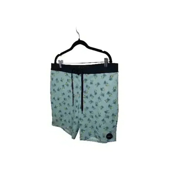RVCA Board Shorts Mens Size 34 Drawstring Swim Trunks Pineapples Pineapple 🍍 - Picture 5 of 6